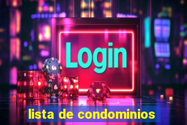 lista de condominios